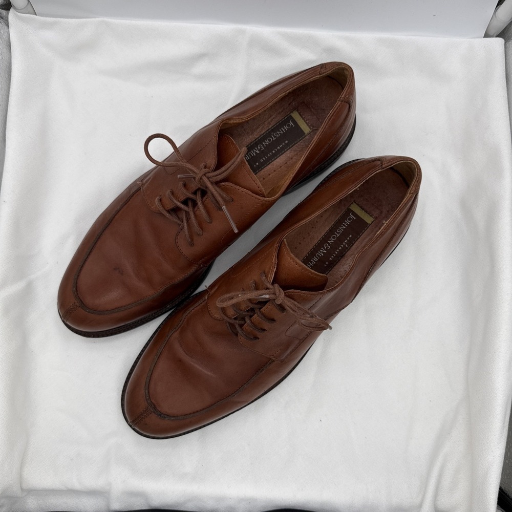 Johnston & Murphy Dress Oxford Men's 11 M Made In Italy Lace Ups Preppy